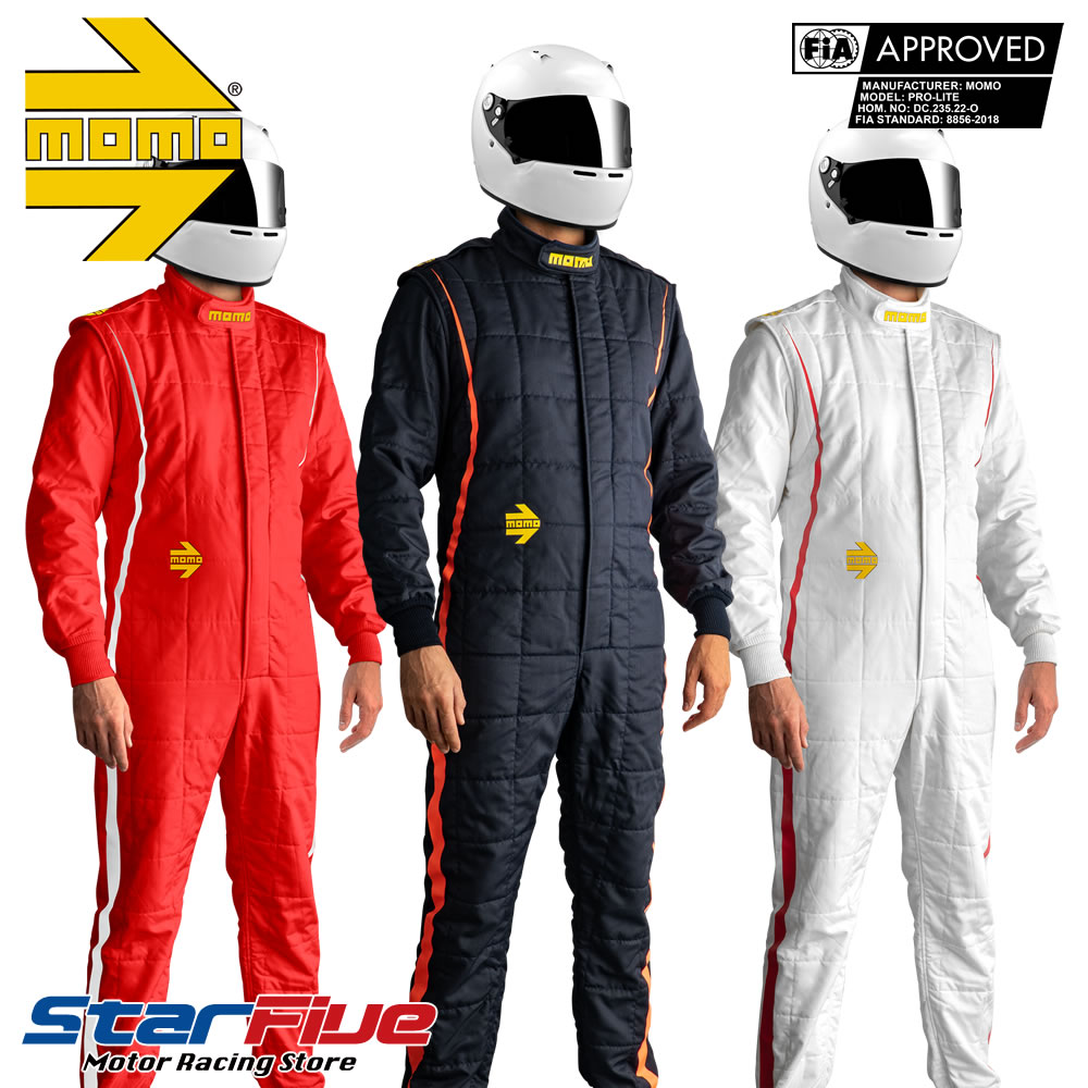 MOMO レーシングスーツ 4輪用 PRO-LITE プロライト FIA8856-2018公認 モモ｜Star5 スターファイブ