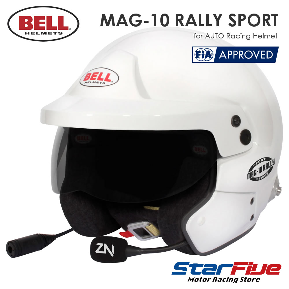 BELL ヘルメット 4輪用 MAG-10 RALLY SPORT FIA8859-2015公認 インカム内蔵 ラリースポーツ オープンジェット ベル