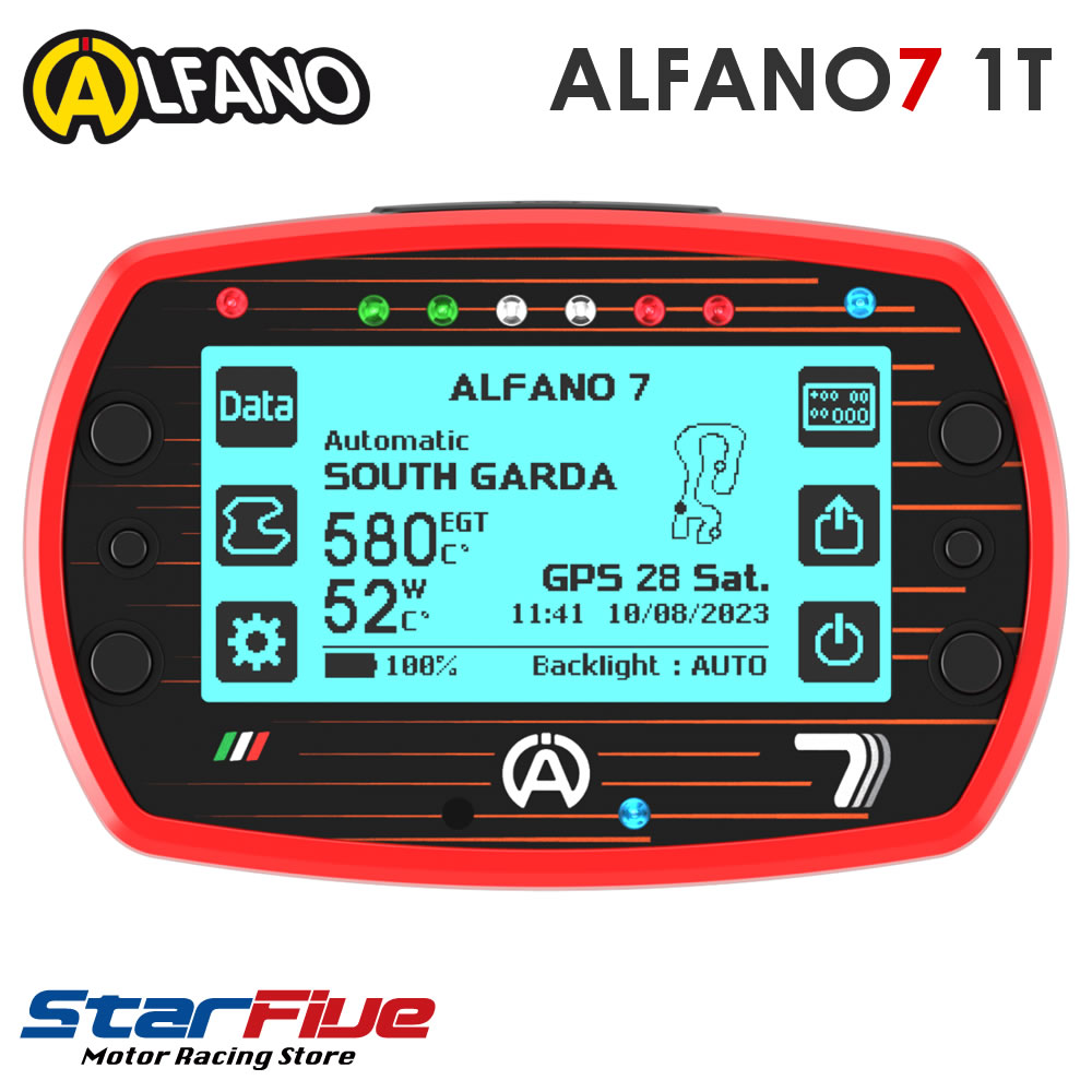 ALFANO 7 2026 1T GPSラップタイマー データロガー アルファノ レーシングカート用