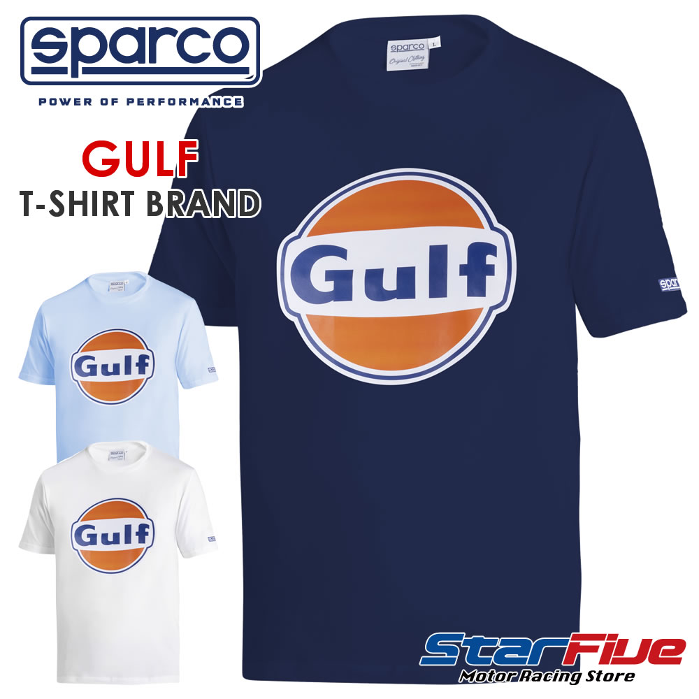 スパルコ ガルフ Tシャツ T-SHIRT BRAND Sparco GULF 2026年継続モデル｜Star5 スターファイブ