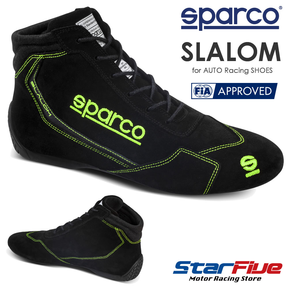 スパルコ レーシングシューズ 4輪用 SLALOM スラローム NRVF FIA8856-2018公認 Sparco 2025年継続モデル