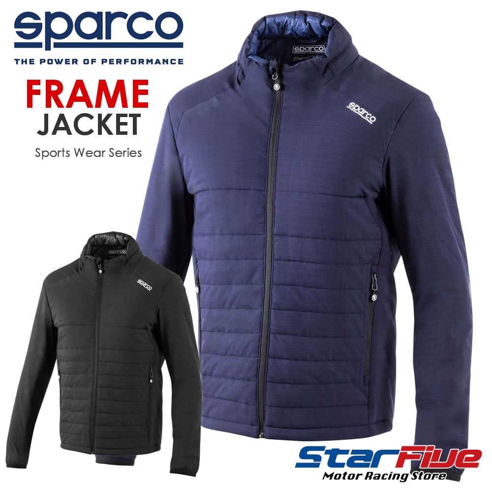 スパルコ ダウンジャケット FRAME JACKET スポーツウェア Sparco 2026年モデル｜Star5 スターファイブ