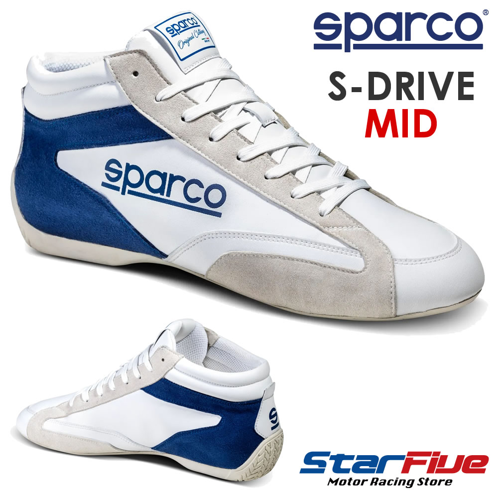 スパルコ ドライビングシューズ S-DRIVE MID エスドライブ ミッドカット Sparco スニーカー 靴 2026年継続モデル 16,553円