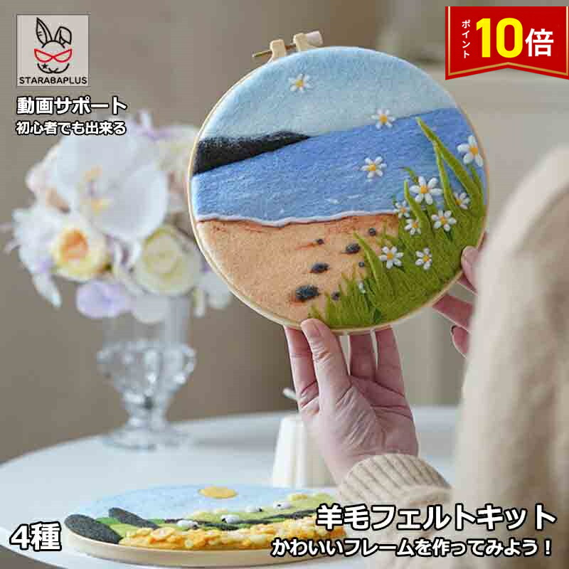 楽天市場】ハマナカ 手作りフレームに飾る羊毛のふんわり