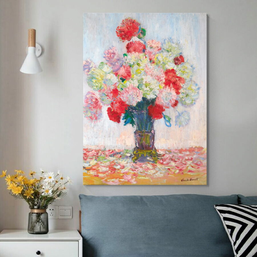 楽天市場】クロード モネ 絵画 『 花瓶の花 』 名画 額装 複製画