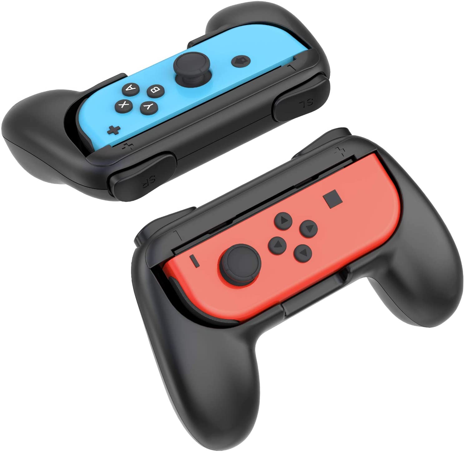 楽天市場 大還元クーポン 配布中 父の日 母の日 ジョイコングリップ Nintendo Switch 対応 ハンドル Joy Con 持ちやすい ストラップ グリップ 2個 スイッチ マリオメーカー マリオカート スマブラ 送料無料 Staraba