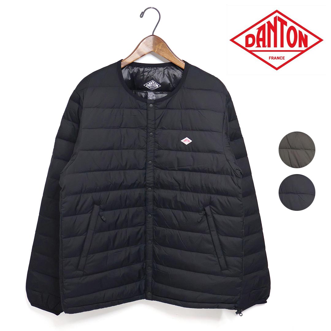 【ダントン】クルーネックインナーダウン　DT-A0025　Ｓ　赤　収納袋付 ダントン】クルーネックインナーダウン DT-A0025 S 赤 収納袋付