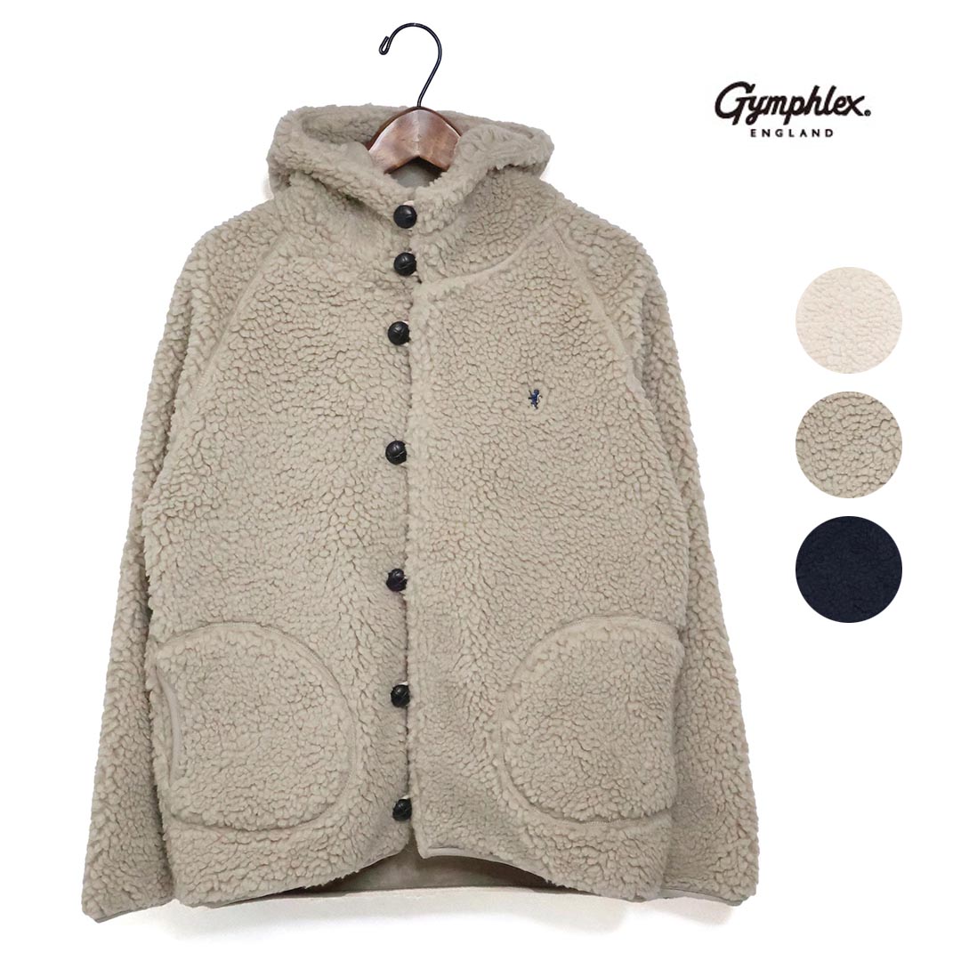 ジムフレックス☆ Gymphlex 美品　ボタン付きジャケット　14 Mサイズ GYMPHLEX（ジムフレックス） ジャケット 14 オフホワイト レディース