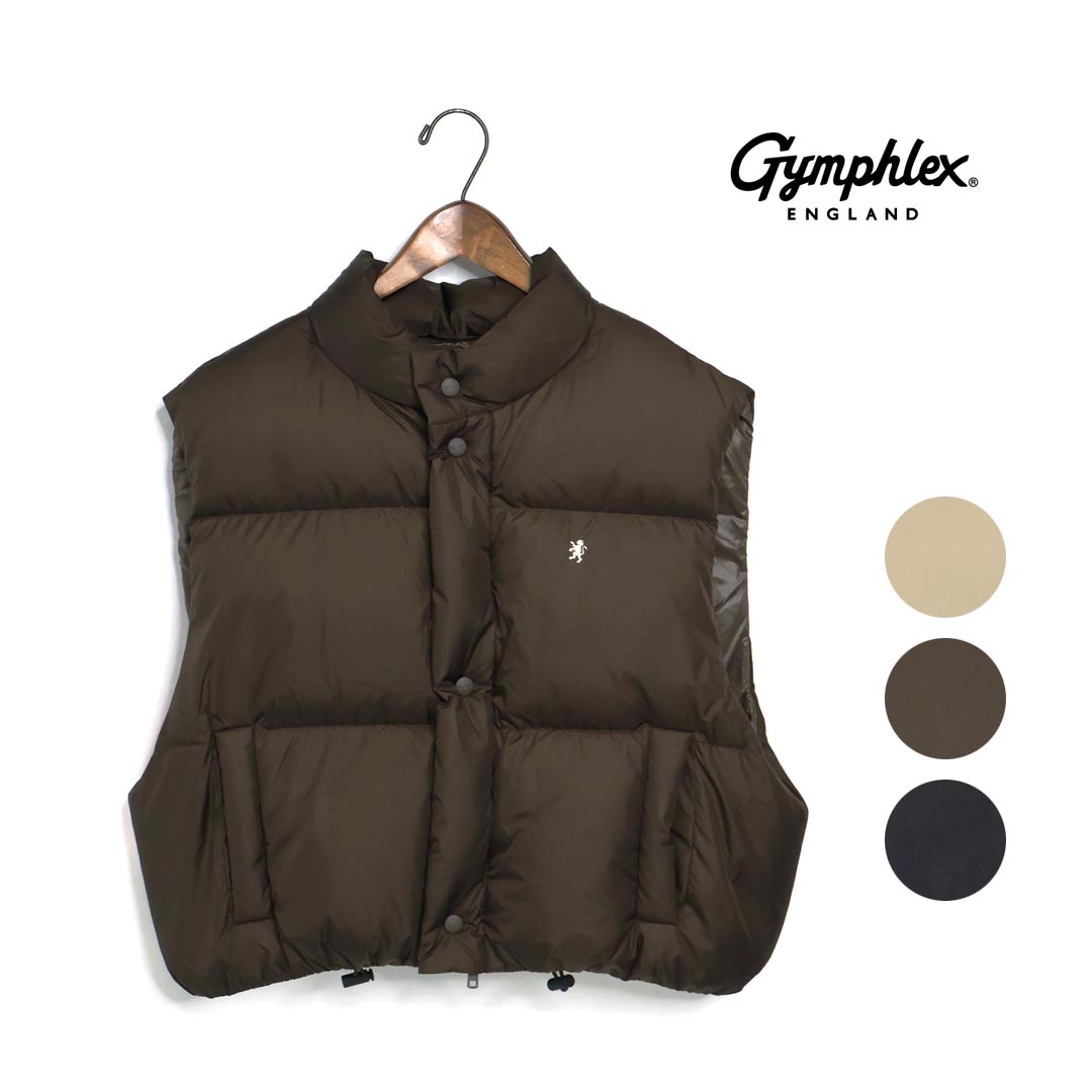 楽天市場】GYMPHLEX(ジムフレックス)HOODED DOWN VEST フード付き2way