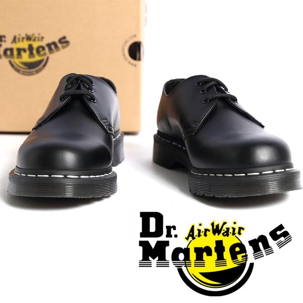 *レディース メンズ Dr.Martens ドクターマーチン 1461 ホワイトウェルト3ホールシューズ ラウンドトゥ 白ステッチ CORE 品番:24757001【クーポン対象外】