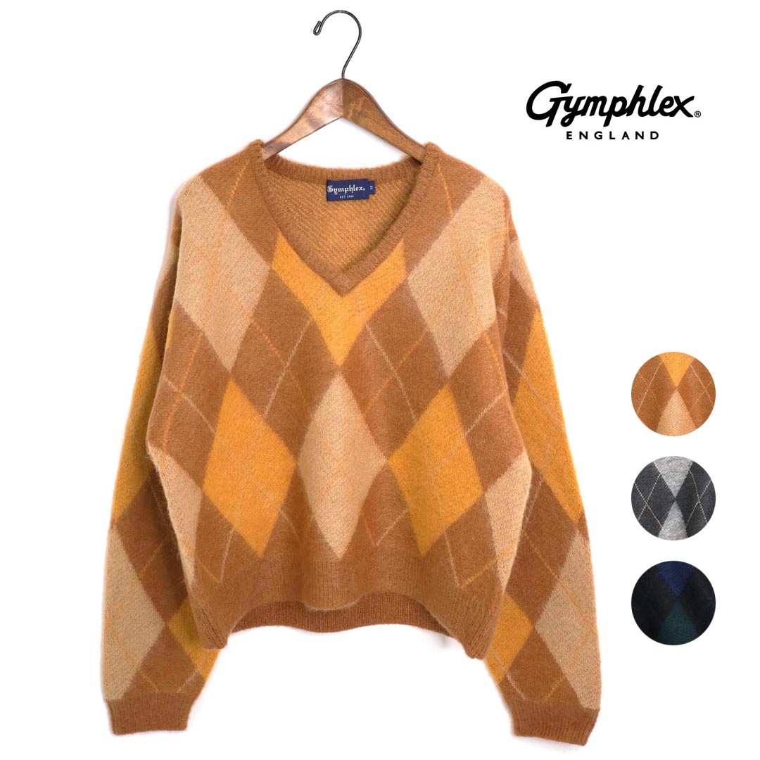 ☆【SALE】レディース Gymphlex ジムフレックス Vネックニットプルオーバー 品番：GY-D0075MJA【20％OFF】【クーポン対象外】｜HANGERS Store