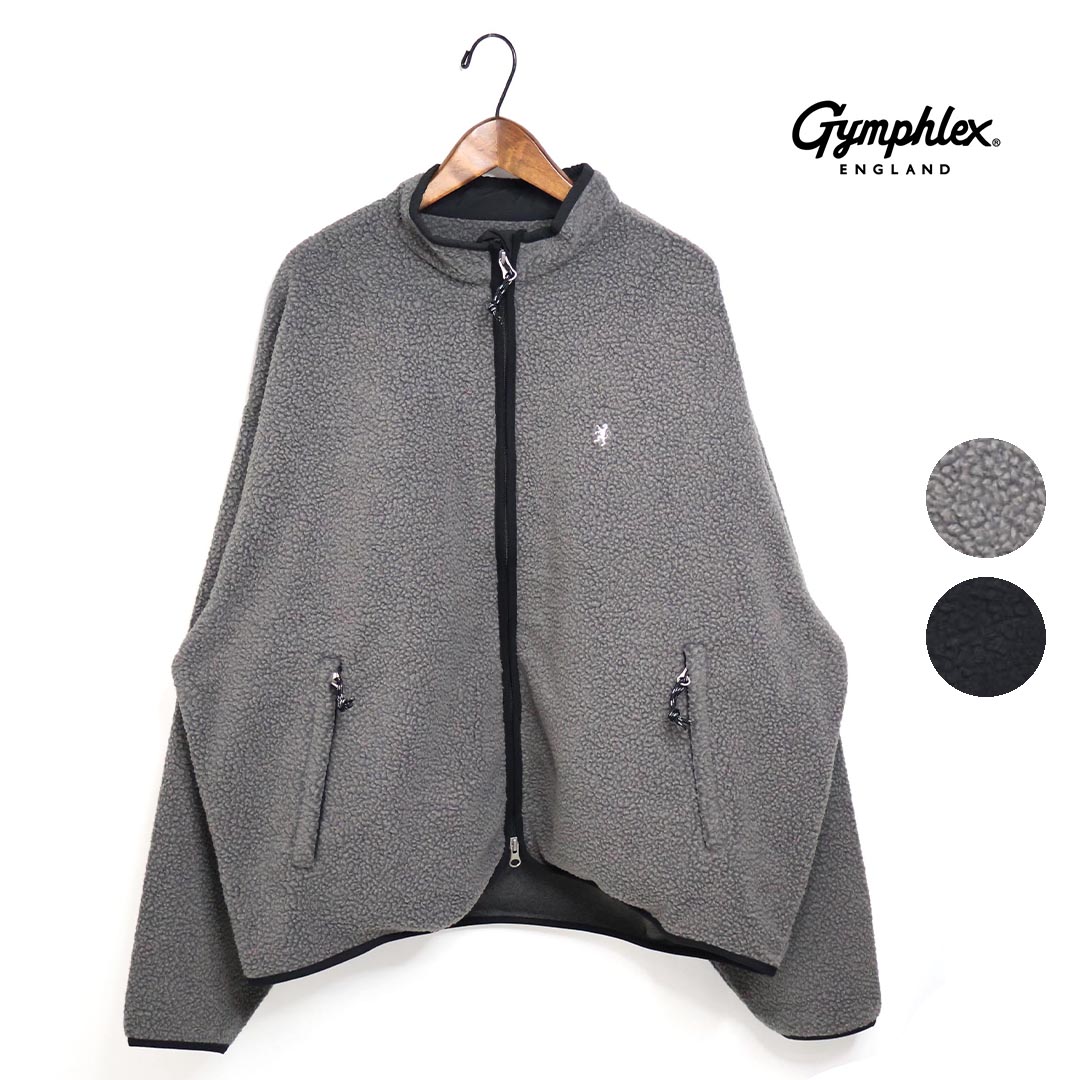 ☆【SALE】メンズ Gymphlex ジムフレックス Fleece Stand Collar Jacket フリース スタンドカラー ジャケット 品番：GY-C0476FFC【10％OFF】【クーポン対象外】