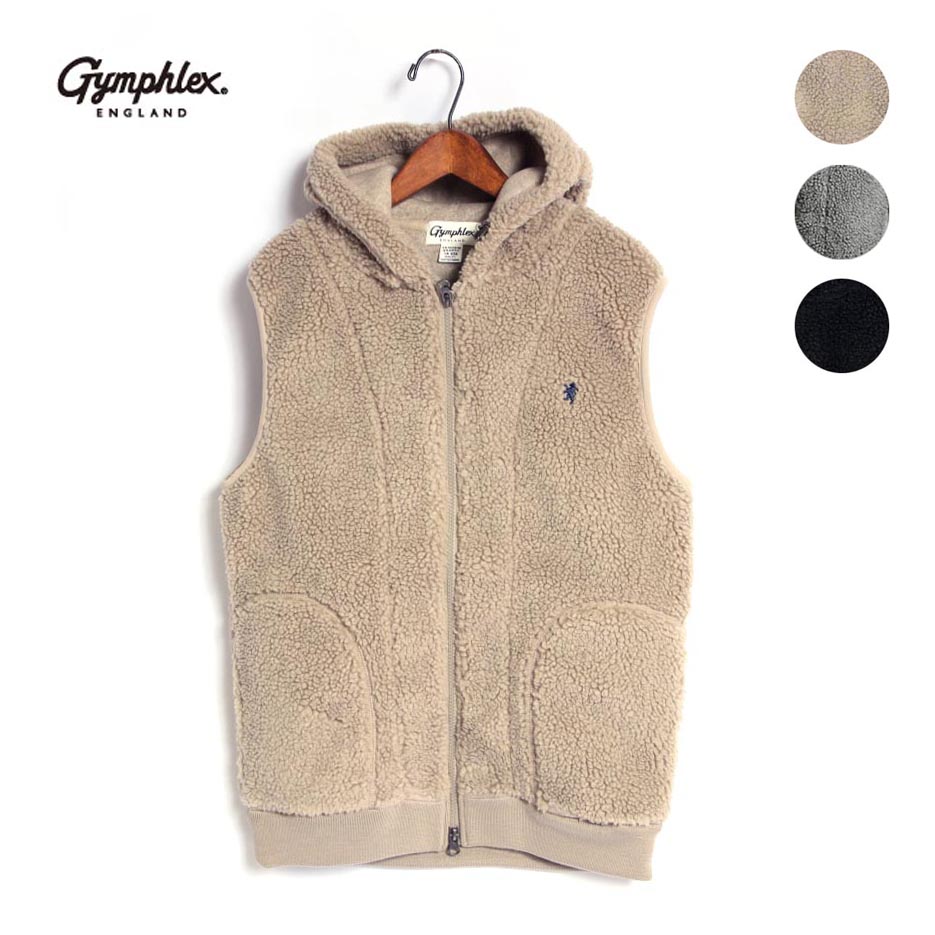 楽天市場】GYMPHLEX(ジムフレックス)HOODED DOWN VEST フード