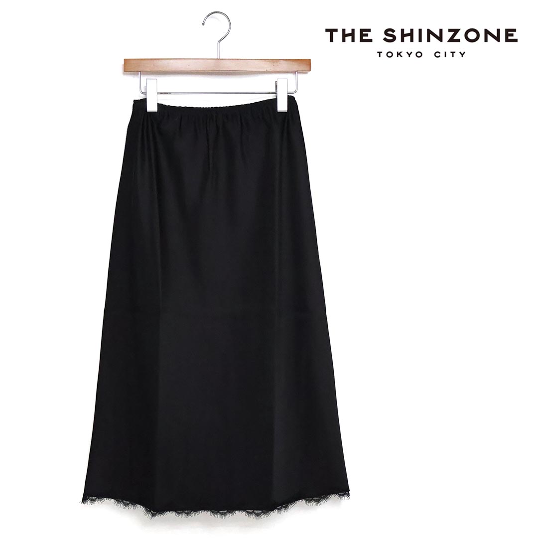 ★レディース THE SHINZONE ザ シン地方 SATIN LEAVERS LACE SKIRT 偏った考えスコート 品番：26MMSSK02【引き換え証客体外】