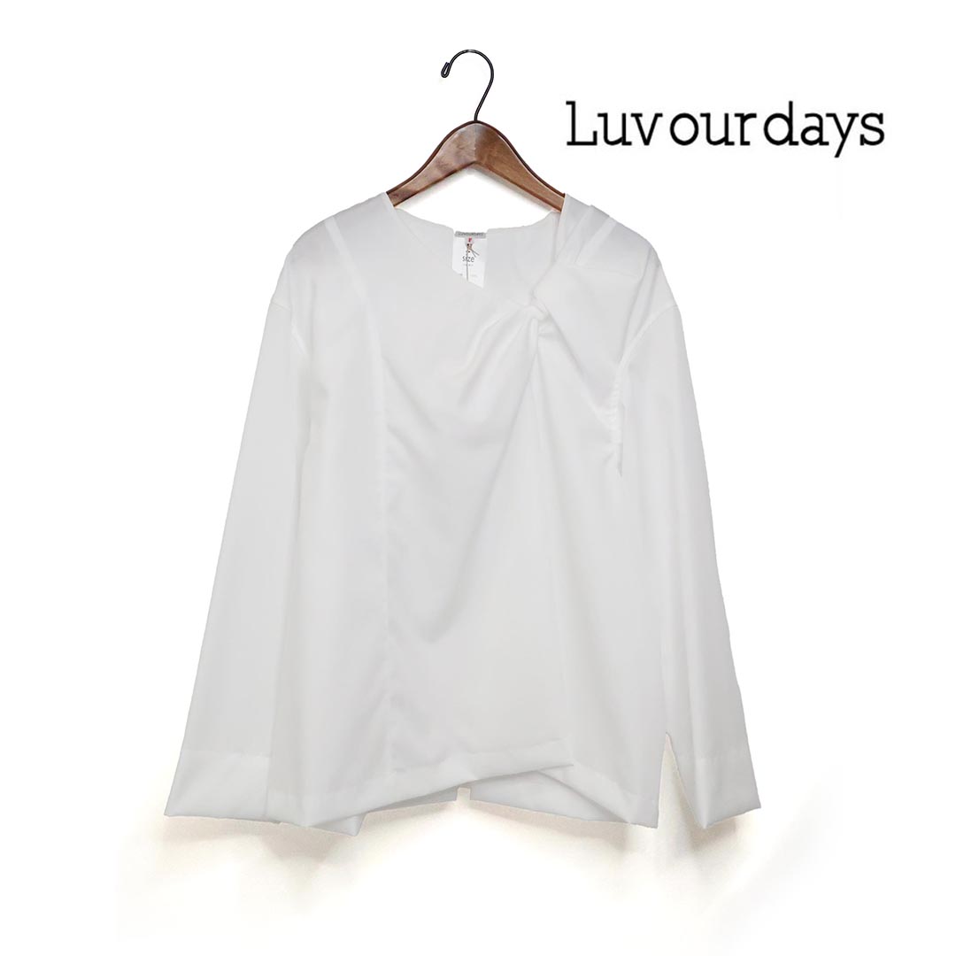 ☆【SALE】レディース LUV OUR DAYS ラブアワーデイズ ツイストブラウス 品番:LV-SH6111【10％OFF】｜HANGERS Store