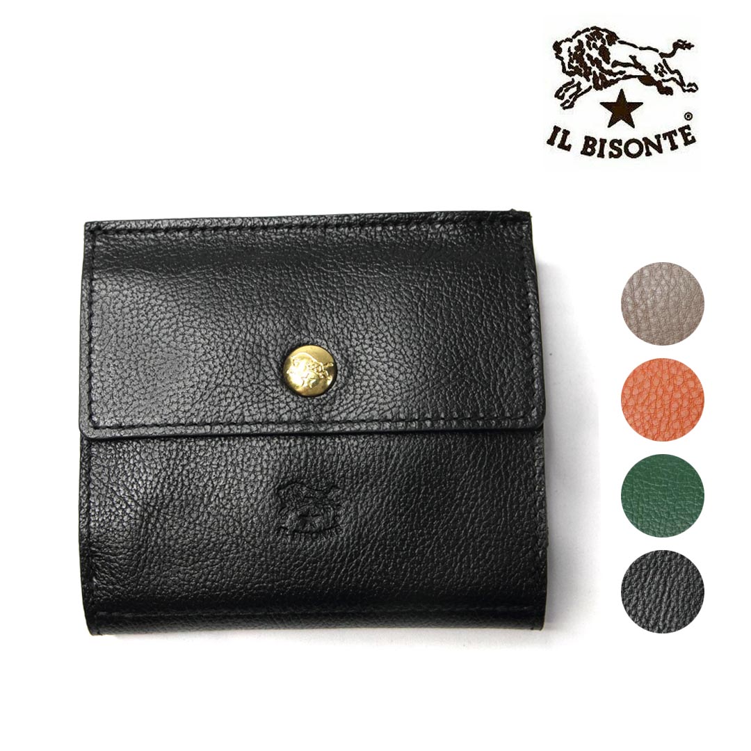 IL BISONTE♡Wフラップボタン2つ折り財布 楽天市場】（イルビゾンテ 財布 正規取扱店） IL BISONTE （ 二