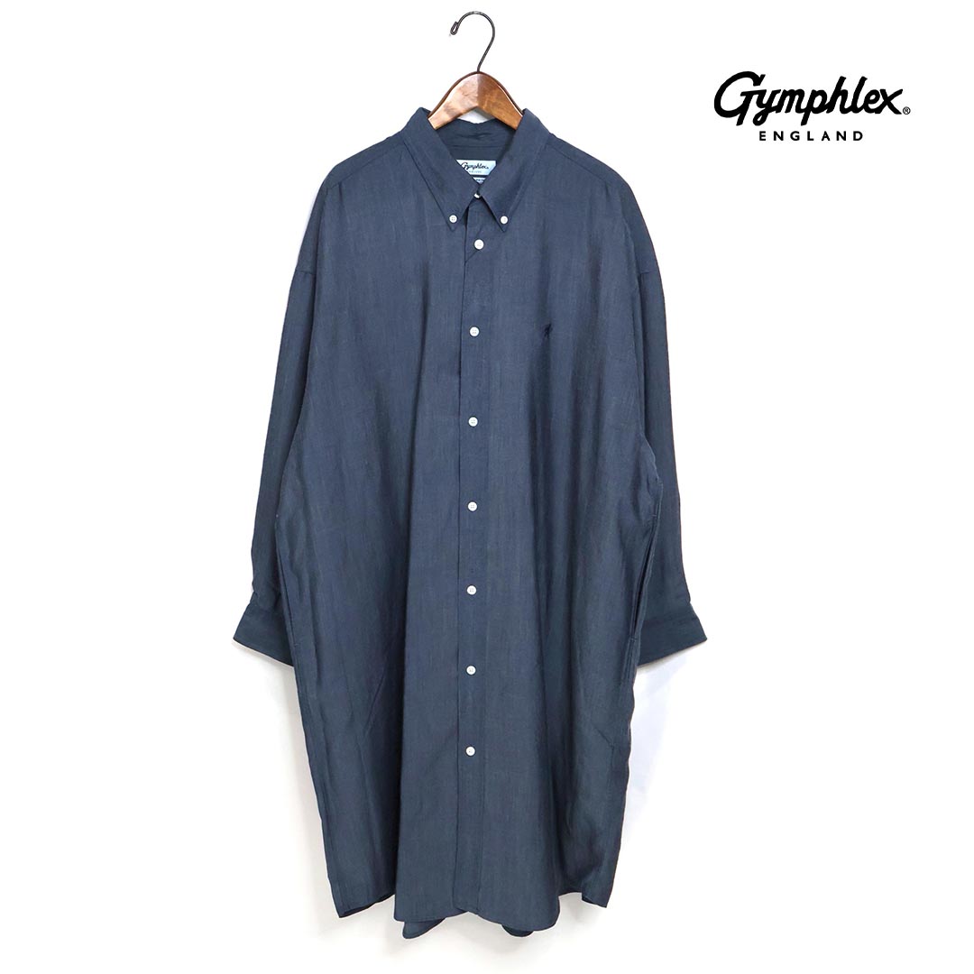 ジムフレックス GYMPHLEX ワイドシャツ　ワンピース size14 楽天市場】Gymphlex(ジムフレックス) ボタンダウン ワイドシャツ