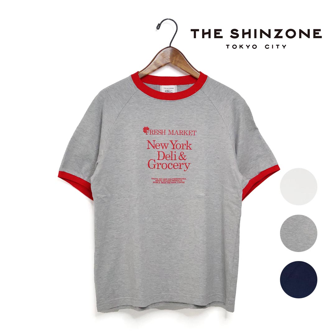 ★レディース THE SHINZONE ザシンゾーン FRESH MARKET RINGER TEE 生新しい証券業界 リンガー プルオーバー 品番:26SMSCU12