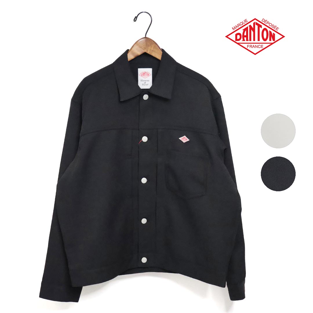 *メンズ DANTON ダントン POLYESTER TWILL JEANS JACKET STYLE SHIRT BLOUSON ポリエステルツイルジーンズジャケットスタイルシャツブルゾン 品番：DT-B0438SPT【クーポン対象外】 18,216円