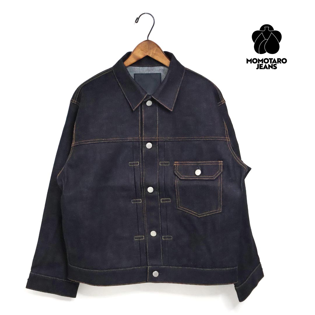 【クーポン配布!】メンズ MOMOTARO JEANS 桃太郎ジーンズ #001 STANDARD DENIM JACKET 14.7oz MMGJ0001|HANGERS Store