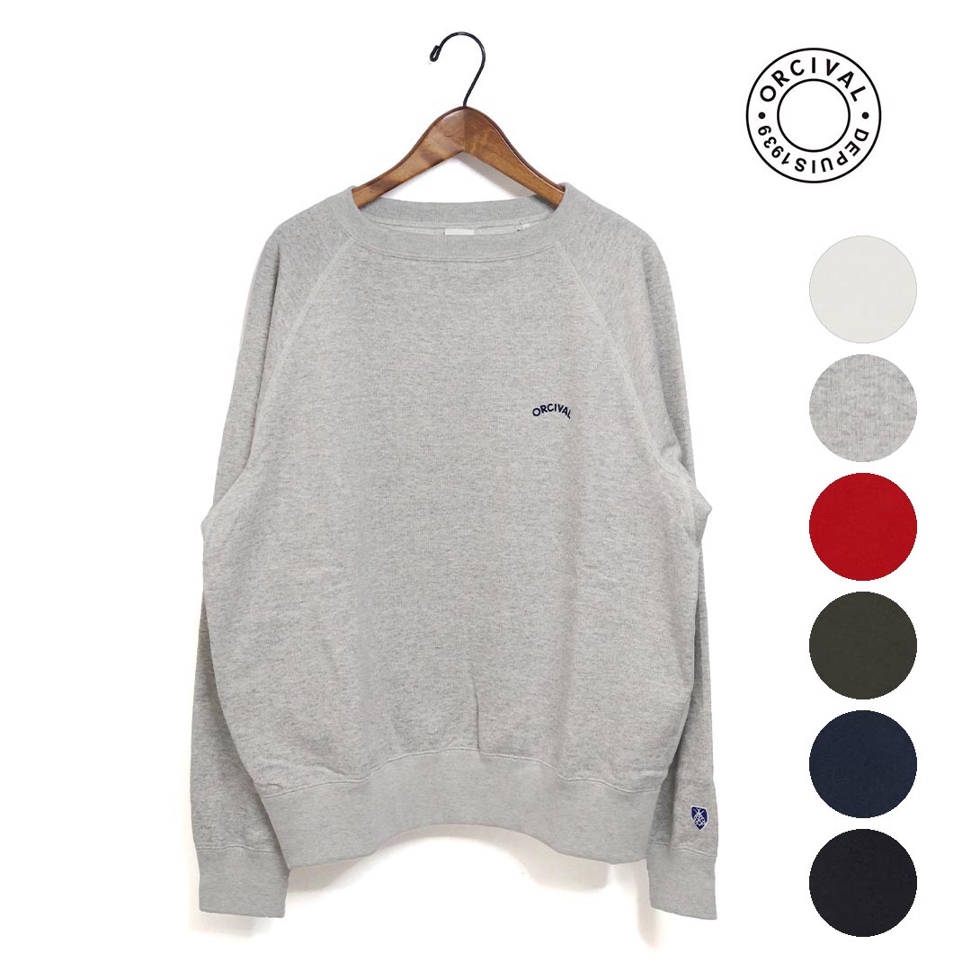 【クーポン券別れ別れ！】メンズ ORCIVAL オーシバル オーチバル Light French Terry Boat Neck Sweat ともし火 フレンチテリー 短艇のど首 汗水 品番：OR-C0430MAZ