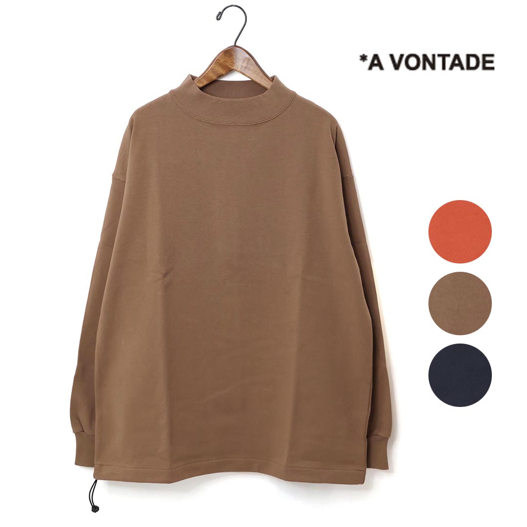 楽天市場】メンズ A VONTADE ア ボンタージ L S MOCK NECK TEE モック
