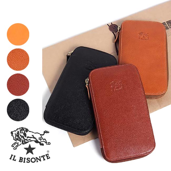 *ILBISONTE イルビゾンテ ラウンドZIP長紙入れ 品番：5452300640