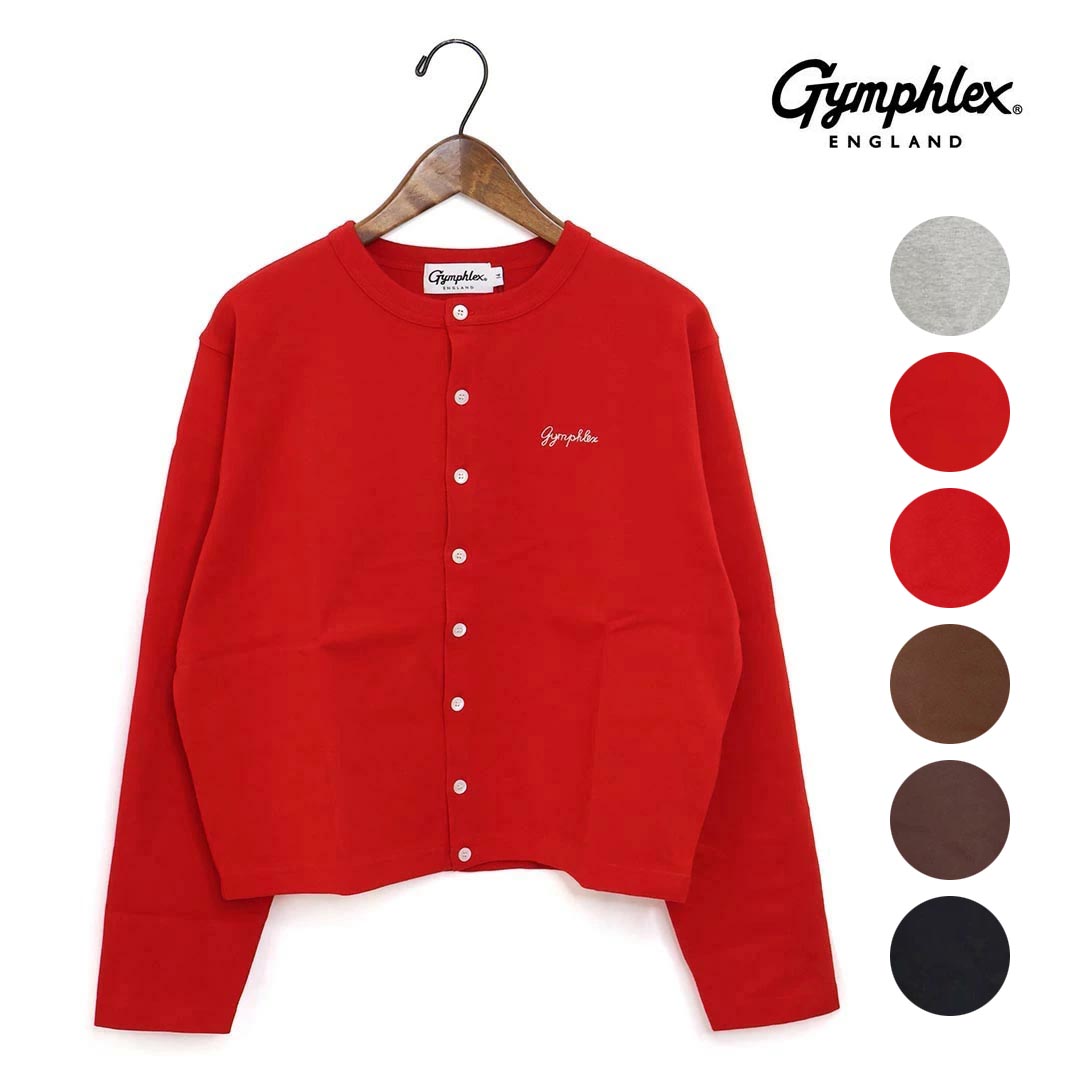 レディース Gymphlex ジムフレックス ショートクルーネックカーディガン 品番：GY-C0367SCT