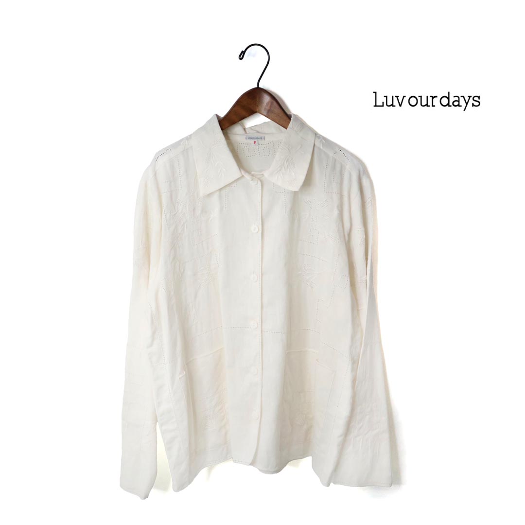 〇【SALE】レディース LUV OUR DAYS ラブアワーデイズ エンブロイダリーブラウス 品番:LV-SH5301【10%OFF】【クーポン対象外】|HANGERS Store