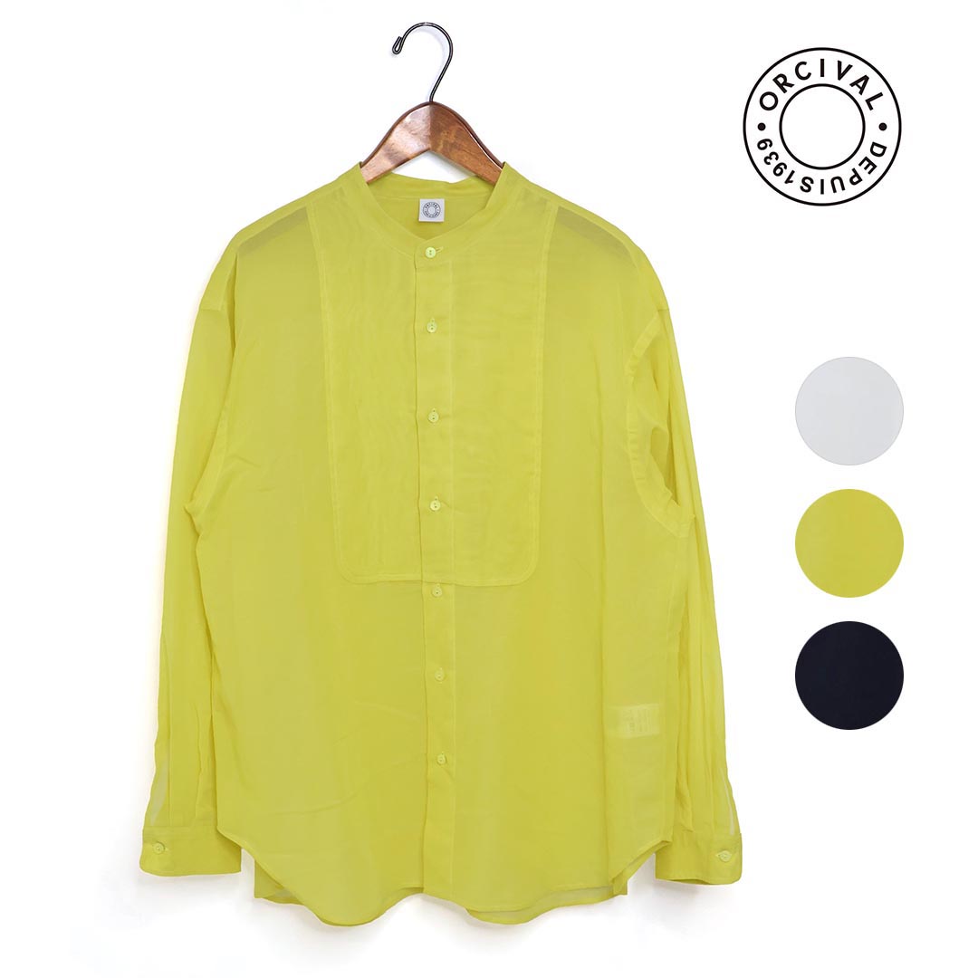 ☆レディース ORCIVAL オーシバル オーチバル シアーコットン バンドカラーシャツ 品番：OR-B0270VOM【SALE】【10%OFF】 楽天市場】☆【SALE】レディース ORCIVAL オーシバル オーチバル