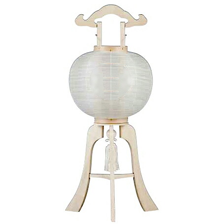 盆提灯 大内行灯 11号 白木 白柾 [絹張] 高さ84cm [神道 神式 お盆 提灯 盆ちょうちん 新盆 初盆][PC]