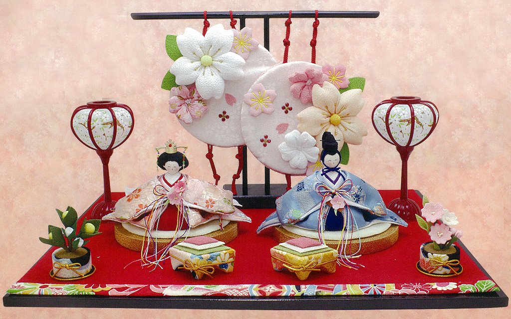 楽天市場】【送料無料】ひな人形 雛祭り【(新)古布調 古代雛飾り 金