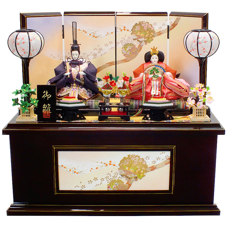 親王飾り　雛人形　今月いっぱい期間限定　お幅値下げ 楽天市場】[特典付] 雛人形 吉月作 親王飾り [あかり] 桜刺繍