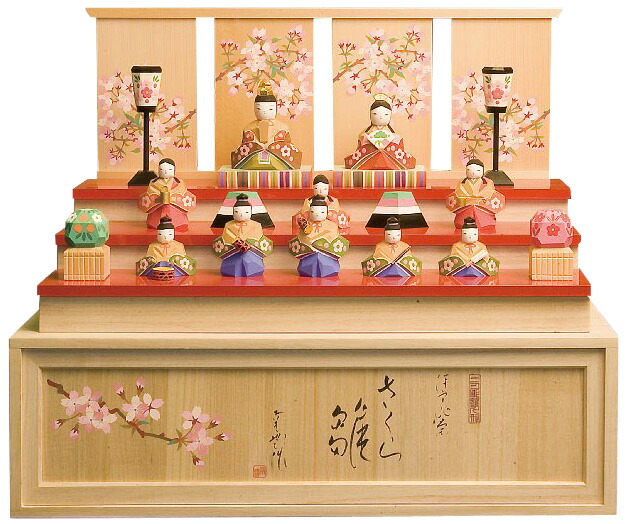 一刀彫 御雛 お雛様 ひなまつり 雛人形 ひな人形 一刀彫 立雛 神泉 御雛 ひな人形 共箱 豆雛人形 ひなまつり レトロ
