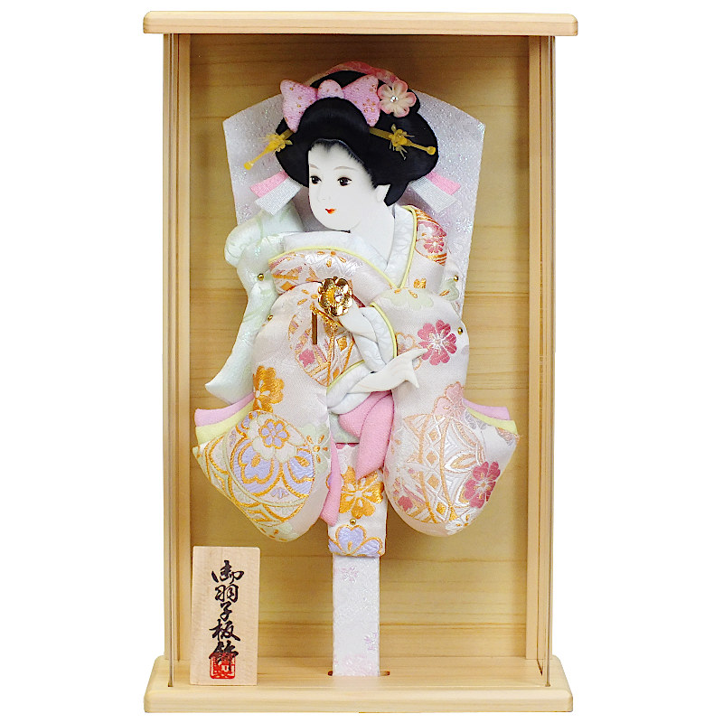 [SL][26]羽子板 ケース入り 押絵羽子板 10号 壁掛け [桧] [KGCH10-26] ケース飾り [初正月 初節句 お祝い 女の子 コンパクト飾り]