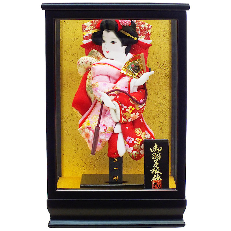[10]羽子板 ケース入り 押絵羽子板 8号 [あかり] [KGCH8-10] ケース飾り [初正月 初節句 お祝い 女の子 コンパクト飾り]