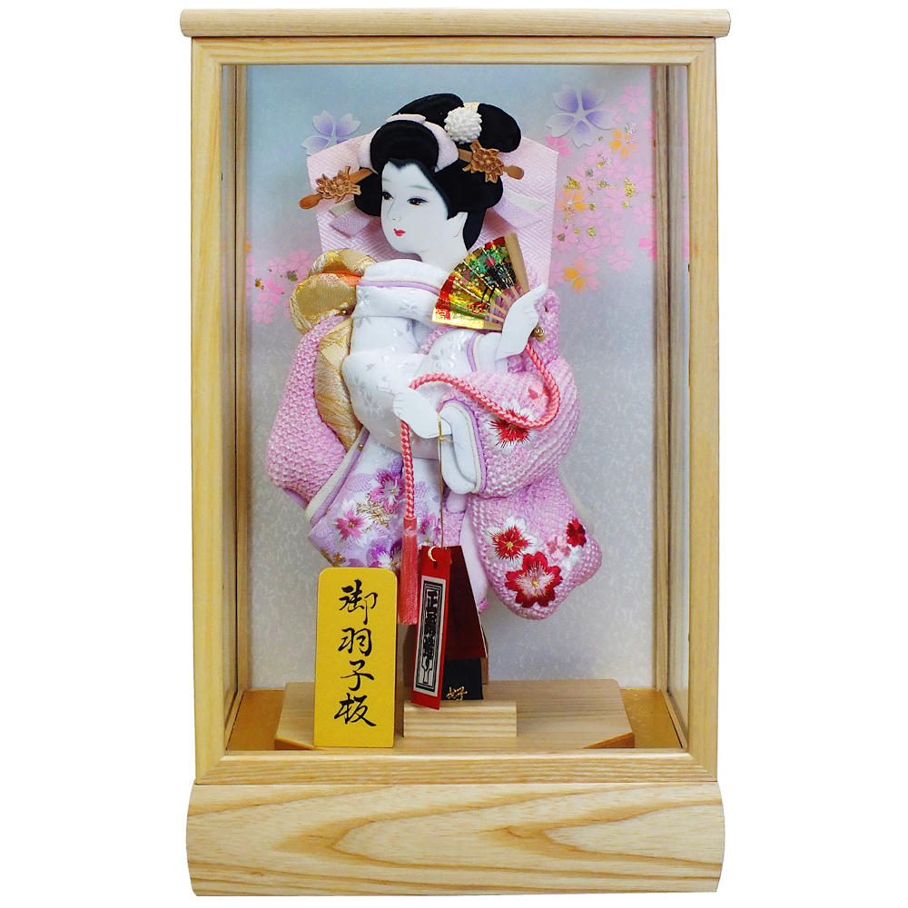 SL [27] 羽子板 ケース入り [若菜] 押絵羽子板 8号 [KGCH8-27] ケース飾り [初正月 初節句 コンパクト飾り]