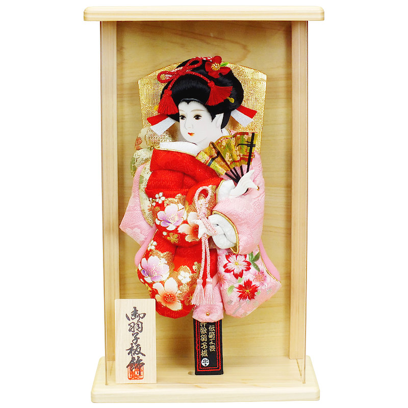 [5] 羽子板 ミニサイズ ケース入り 9号 壁掛け 桧 額入 [KGCH9-05] 押絵羽子板 初正月 初節句 お祝い 女の子 コンパクト飾り