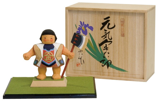 楽天市場】五月人形 木製 木彫り人形 南雲 [金太郎 行列] NU-502