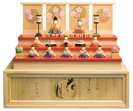 楽天市場】雛人形 コンパクト 伊予一刀彫 伊予一刀彫 花月 南雲工房