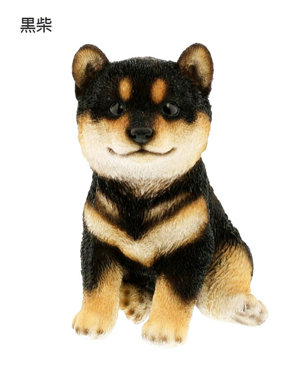 犬 グッズ 置物 子犬 コロコロ子シバ 赤柴 黒柴 Qy039 高さ18cm わんこ 飾り インテリア オブジェ ペットグッズ Giosenglish Com