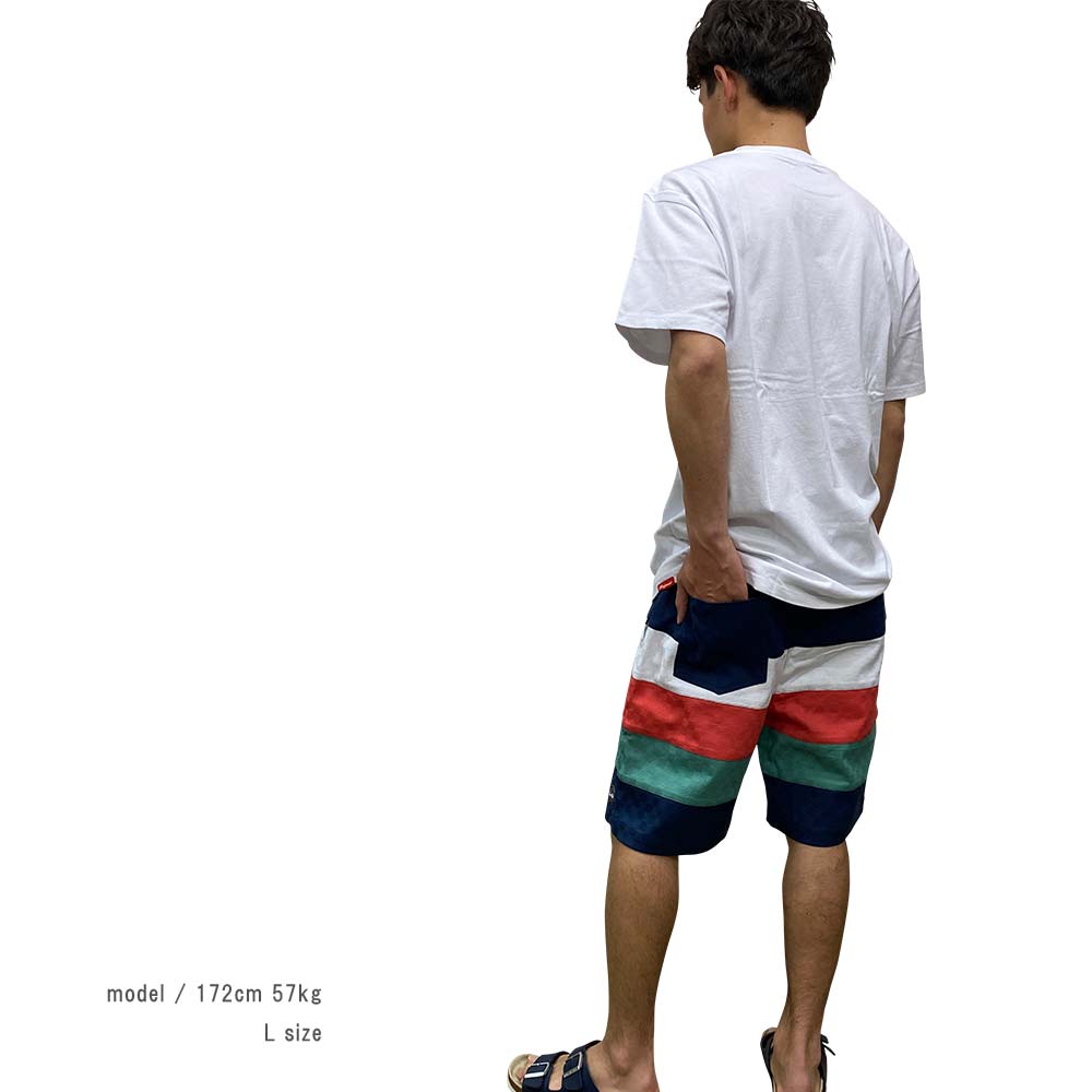 楽天市場 Tシャツ 送料無料 レインボーライン プリント メンズ 半袖 クルーネック トップス 天竺 サーフブランド サーフィン キレイ目 ストリート アメカジ カジュアル 夏男 コーデ 人気 着こなし ミッションベイ