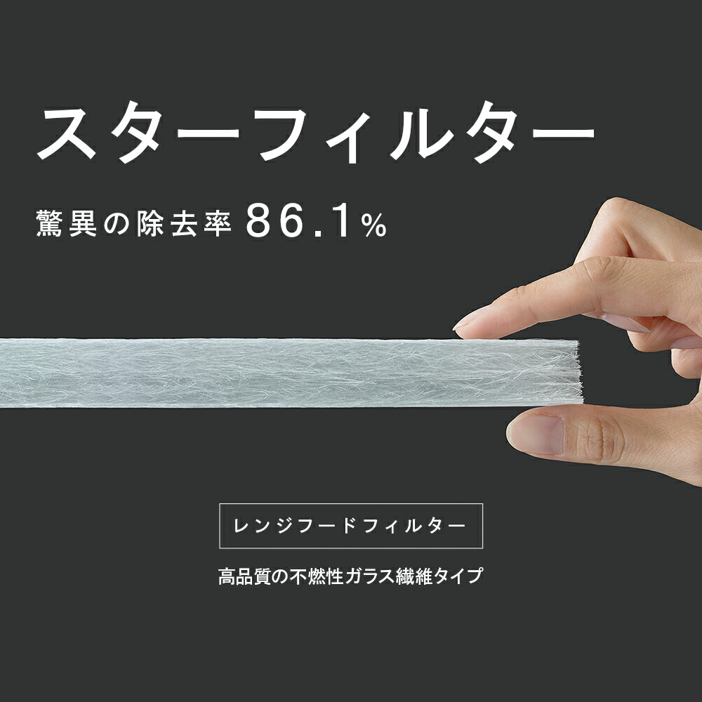 スターフィルター 換気扇フィルター スターターセット(マグネット+3枚)(2枚目)