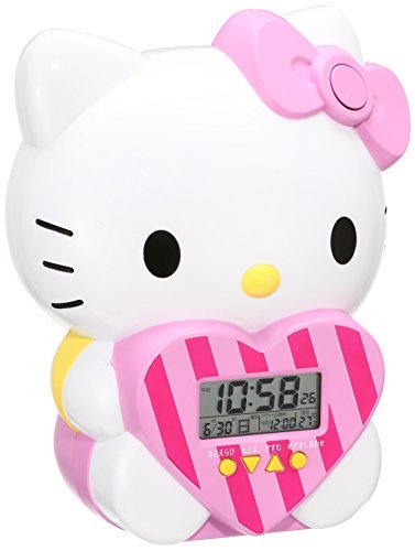セイコー クロック 目覚まし時計 ハローキティ キャラクター型 おしゃべり アラーム デジタル 温度 表示 Jf375a Seiko ライトアラームオートストップ約2分 2種 Techworldcongress Com