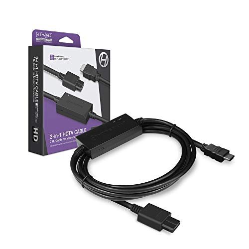 レトロゲーム Hdmi変換ケーブル ゲームキューブ N64 スーパーファミコン専用 ハイパキン Hdtv Cable For Gamecube N64 Snes Hyperkin 約2 1m出力ケーブル付属 成川彩さんに Diasaonline Com