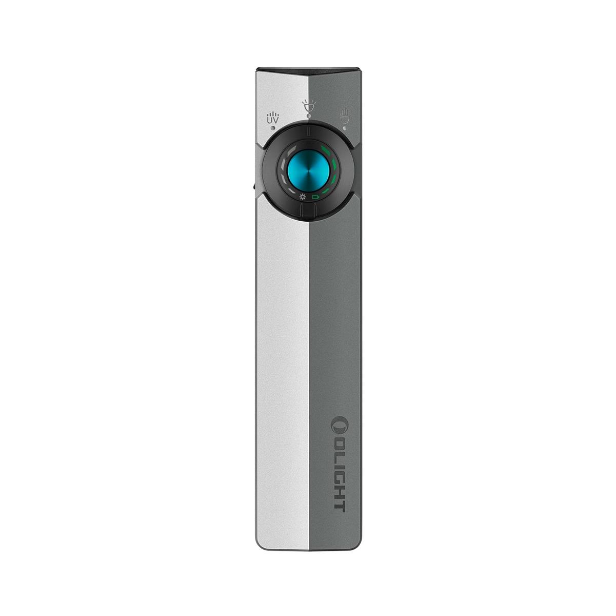 OLIGHT(オーともし火) ArkPro ledともし火 EDC フラットフラッシュライト 斑点模様  広角  UV  緑の光束 4明かり 1500lm Type-C\u0026MCC申し受ける式 懐中照明ランプ 豪然たる 防災  停電打つ手  山登り  難民キャンプ  室外  御役目用(シルバーグラファイト)