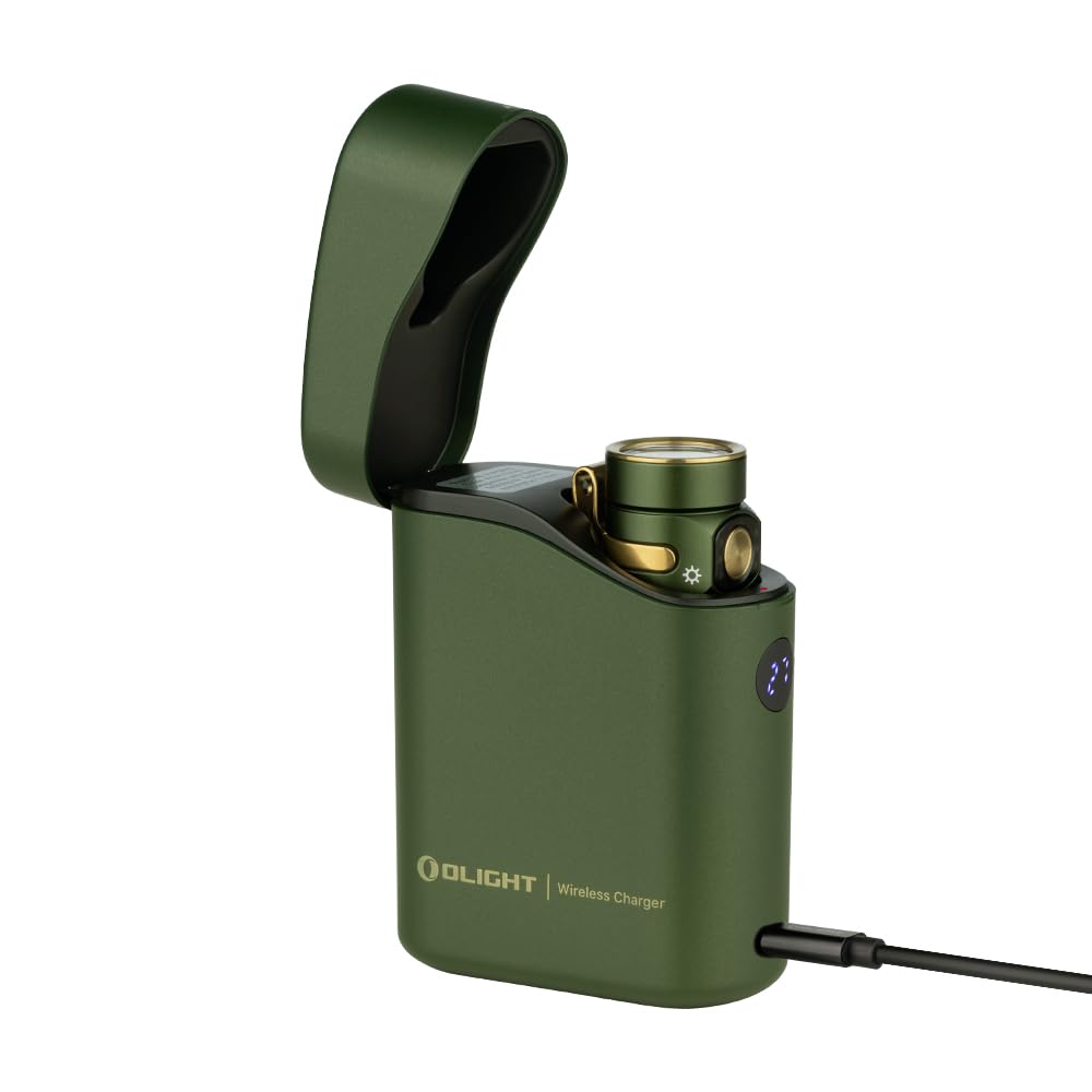 OLIGHT(オーともし火) Baton 4 Kit閃光電球ともし火 1300lm 申し受ける入れもの付き添い人 小型 豪然たる 無座標軸調光 懐中照明ランプ 申し受ける式 難民キャンプ用 魚釣り用 山登り用 軽さ IPX8雨合羽 防災 停電打つ手(緑であること)