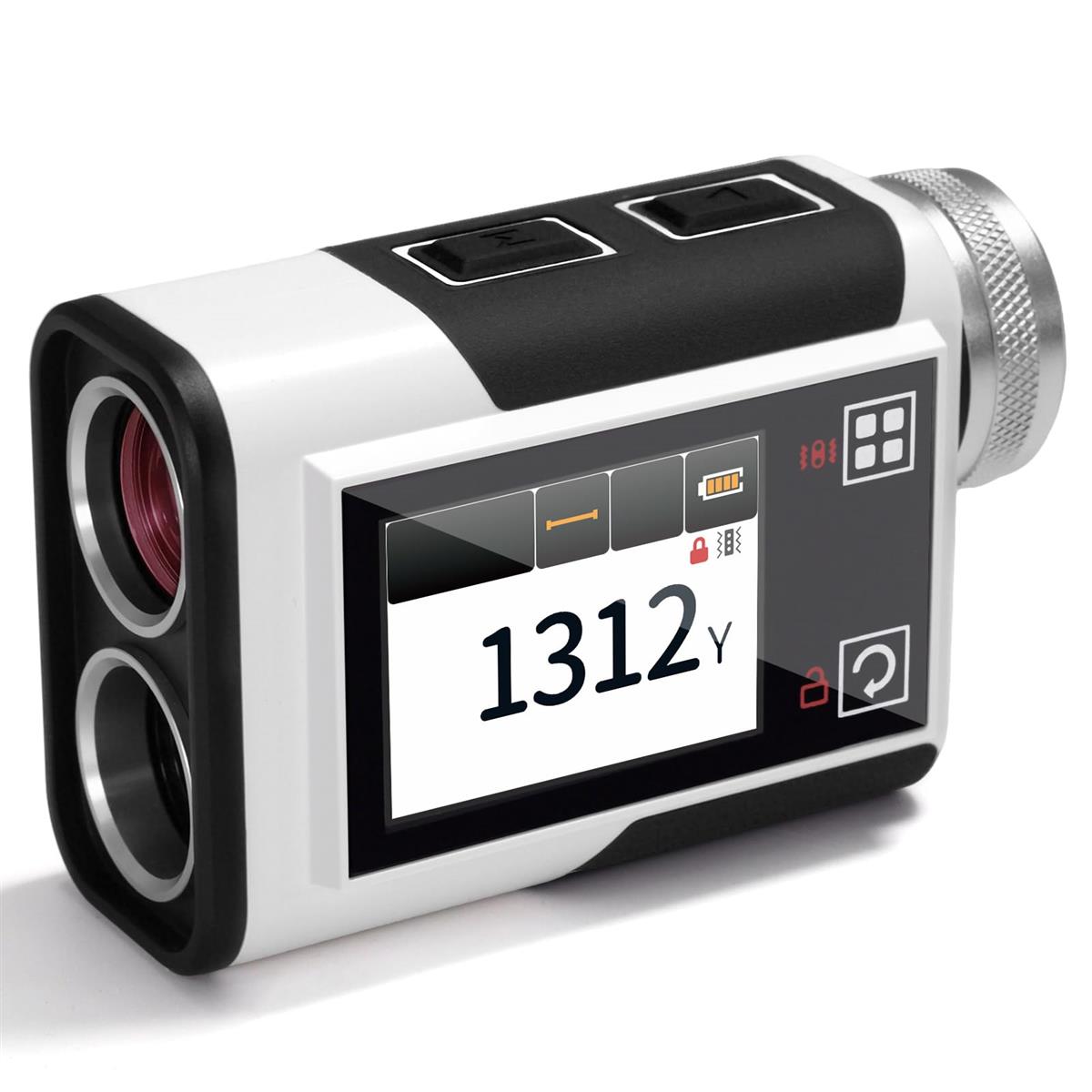 CIGMAN ゴルフレーザー距離計 2.4インチタッチスクリーン 1312ヤード 6倍ズーム USB-C充電式 IP54防水 ゴルフ用距離計 スロープ補正 フラッグロック 日本語説明書付き|STARFORD