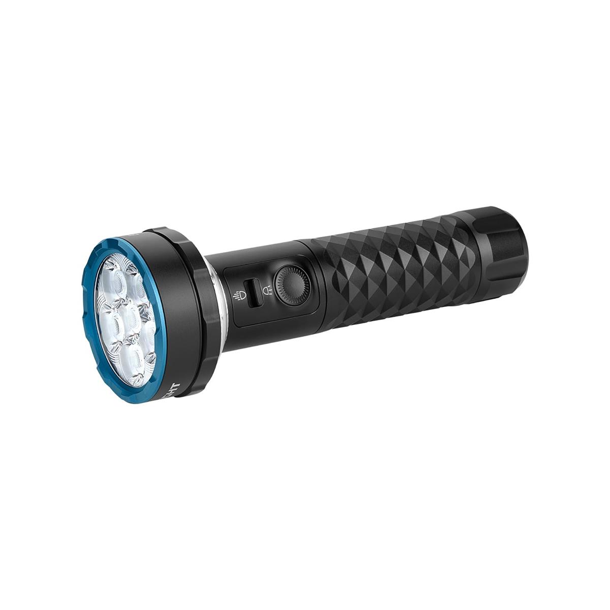 OLIGHT(オーライト) Prowess 多機能懐中電灯 高輝度 5000ルーメン 245メートル 充電式 Type-C充電 LEDライト 調光可能 暖白 クール白 高耐久 耐衝撃 IPX7防水 長時間連続使用 車載 壁掛け 緊急用 防災 アウトドア用(ブラック)