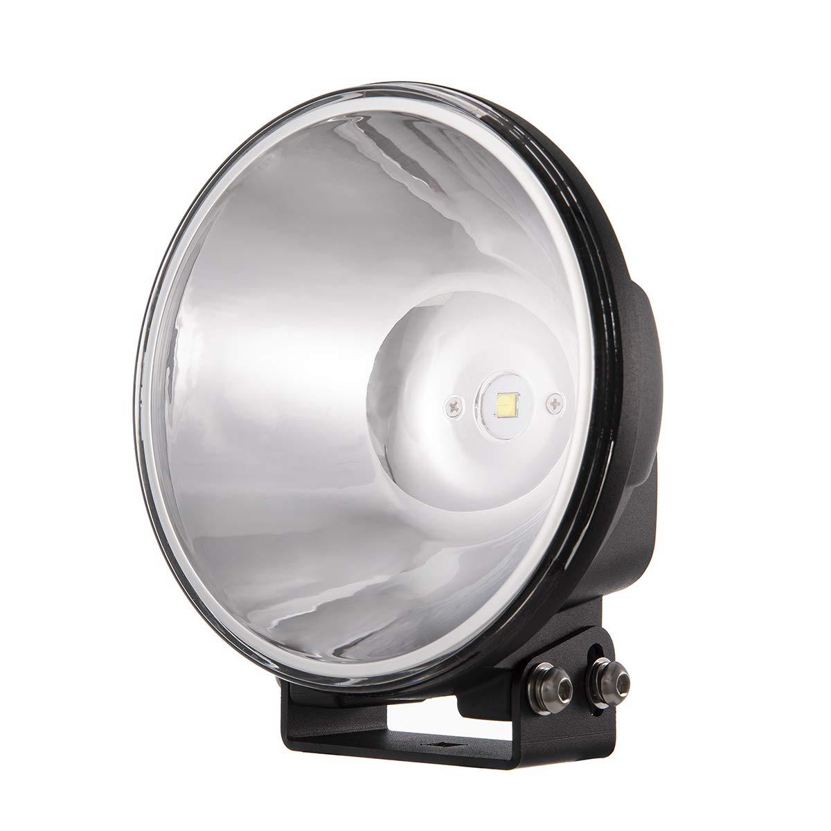 Led投光照明器 探照燈 丸型 50W 5000lm 照らしだす隔たり900m 狭角 オフロード 四輪車 舟・船 漁 雨合羽(12v 24v 兼用)